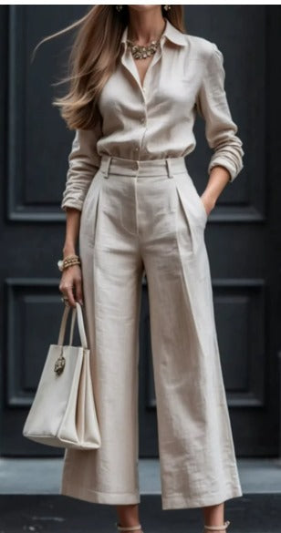 Solmira™ | Oversize Gömlek & Pantolon Takımı