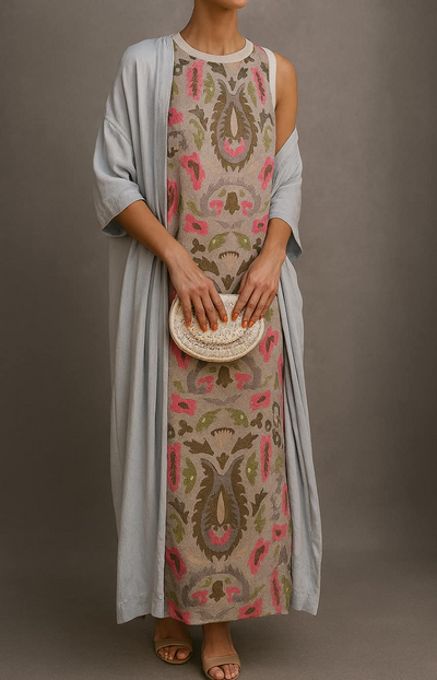 Solmira™ | Etnik Esinti Maxi Elbise