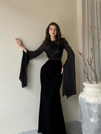 Solmira™ | Kraliyet Işıltısı Uzun Gece Elbisesi