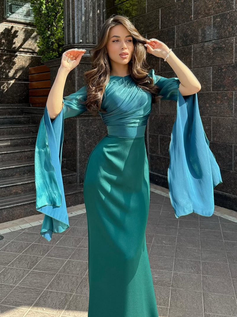 Solmira™ | Kraliyet Işıltısı Uzun Gece Elbisesi