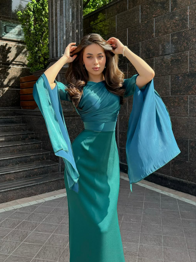 Solmira™ | Kraliyet Işıltısı Uzun Gece Elbisesi