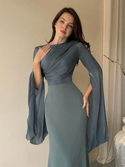 Solmira™ | Kraliyet Işıltısı Uzun Gece Elbisesi