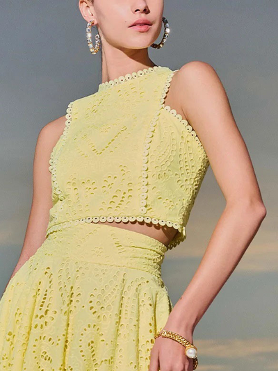 Solmira™ | Zarif Dantel İşlemeli Takım